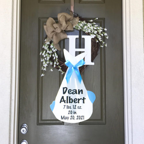 Just the Bundle as a Door Hanger, Birth Announcement Yard Stork Sign in  Fayetteville, Dunn, Clinton
