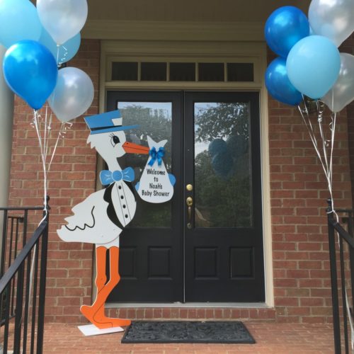 Baby Shower Blue Stork, Birth Announcement Yard Stork Sign in  Fayetteville, Dunn, Clinton